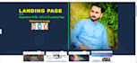 create a responsive HTML, CSS landing page
