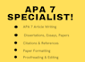 write, proofread, edit, format in apa 7
