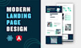 build creative landing page design in react , angular and wordpress