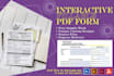 create fillable pdf forms