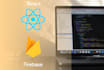 create a react firebase website