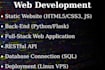 develop a web application, database, api