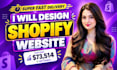do shopify store design, shopify website or dropshipping store