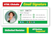 make html email signature, outlook signature,mail signature for all devices
