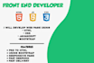 be your front end web developer