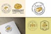 create a bakery and coffee themed logo