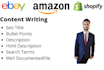 do seo content writing for amazon , ebay and shopify