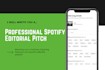write you a pitch for spotify editorial playlists