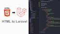 write PSD or HTML to laravel blade template