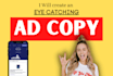 write facebook ad copy and instagram ad copy that sells