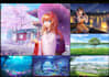 draw anime background style, visual novel bg,  2d art