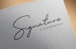 design an elegant signature logo