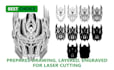 custom multi layered design mandala for laser cutting