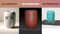 convert your 2d image and drawing to 3d stl step file for 3d printing