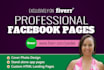 design a custom facebook page for you