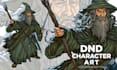 draw your dnd character art