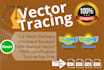 redraw logo and vectorize image in high resolution