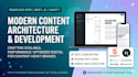 build a content rich headless website with sanity or strapi