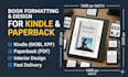 book formatting and design for kindle
