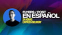 design flyer in spanish