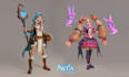 make a 3d character for a game or 3d printing
