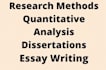 do quantitative analysis, and research methods