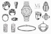 create unisex jewelry, watch design sketches, 3d cad for men