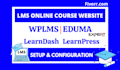 lms website and online course website create using learndash learnpress wplms