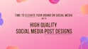 design high quality image content for your brand
