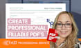 create a professional fillable PDF from your word, PDF or scanned document