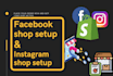setup facebook and instagram shop