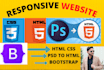 copy clone your website in html5, css3, bootstrap