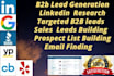 b2b lead generation, email list building, sales lead builder