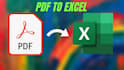 convert PDF to excel, scan pages to excel, google sheet