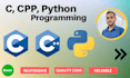 do c, cpp, python programming tasks and projects