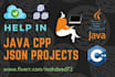 help in cpp and java programming tasks and projects