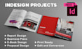 design  ebook, proposal, report and magazine in adobe indesign