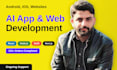 develop ai website, ai chatbot, mobile app, saas and mvp