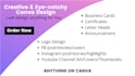 make eye catchy youtube cover and facebook cover on canva