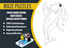design unique mazes puzzles and kids activity book for you