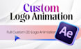 create custom premium modern logo animation for your brand