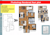 do photoshop rendered floor plan and layouts for real estate
