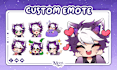 create custom vtuber chibi for twitch emotes or sub badges