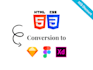 convert HTML, CSS to figma, sketch, xd