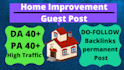 do a guest post on home improvement