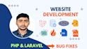 create or fix ajax, jquery, php, laravel, codeigniter, html, css  bugs