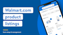 do listing on your walmart account