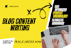provide my blog content writing services