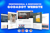 develop a professional and responsive godaddy website