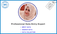 do data entry, data input, search data and data collection